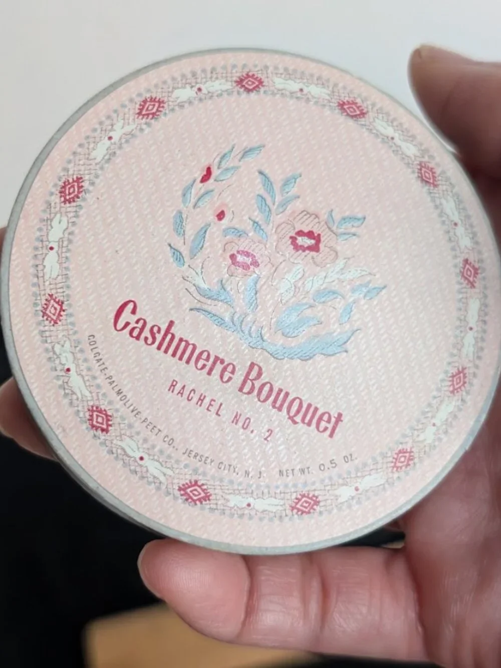 Vintage Cashmere Bouquet Rachel No. 2 Powder Box Unused Shade Rachel No.2